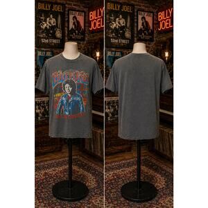 Vintage Billy Joel Live In Concert Tee Distressed Fade M Band Shirt